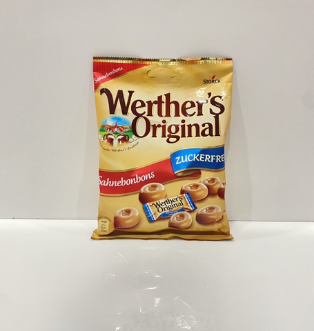 STORCK - WERTHER’S ORIGINAL SAHNEBONBONS ZUCKERFREL (KẸO SAHNEBONBONS ZUCKERFREL 70G)