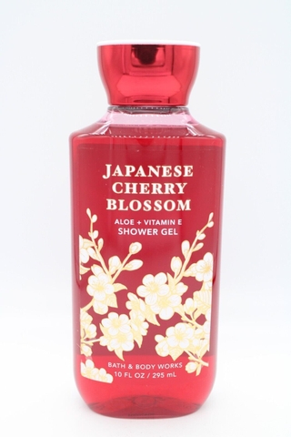 BATH & BODY WORKS - SHOWER GEL ALOE + VITAMIN E JC BLOSSOM (SỮA TẮM ANH ĐÀO 285ml)