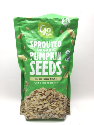 GO RAW - SPROUTED ORGANIC PUMPKIN SEEDS (HẠT BÍ TẨM MUỐI 624G)