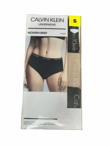 CALVIN KLEIN - UNDERWEAR MODERN BRIEF ( SET 3 QUẦN LÓT NỮ SIZE S)