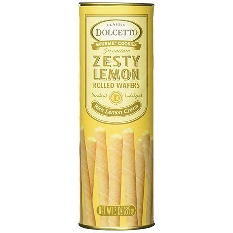 DOLCETTO - PREMIUM ZESTY LEMON (BÁNH ỐNG KEM CHANH 85G)