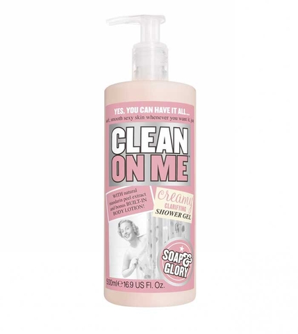 CLEAN ON ME - CREAMY CLARIFYING SHOWER GEL (SỮA TẮM SOAP & GLORY 500ml)