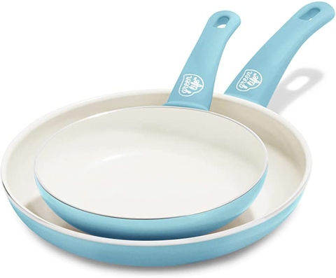 Green Life - Healthy Ceramic Nonstick (SET Chảo 1 Lớn , 1 Nhỏ)