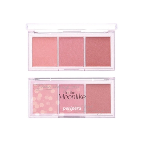 MOONLIKE - PERIPERA ALL TAKE MOOD CHEEK PALETTE (PHẤN MÁ HỒNG 3x5G)