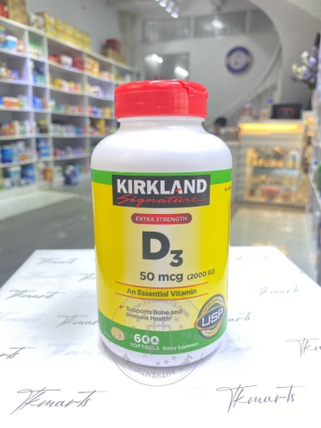 KIRKLAND - Vitamin D3 (50MG 600 Viên)