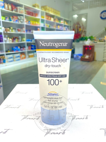 NEUTROGENA - ULTRA SHEER DRY-TOUCH 100+ (KEM CHỐNG NẮNG 100+ 88ml)