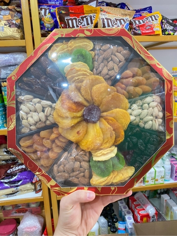 Vacaville Fruit - Octagon Fruit & Nut Gift Box (Trái Cây Khô Dẽo 1kg)