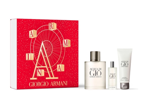GIORGIO ARMANI - ACQUA DI GIÒ (SET Dưỡng Thể 75ml , EDT 100ml , EDT 15ml)