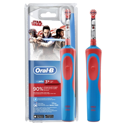 ORAL-B - STAR WARS 90% OF KIDS BRUSH FOR LONGER (BÀN CHÃI ĐIỆN CHO BÉ 3+ TUỔI)