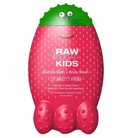 RAW SUGAR KID - (Sữa Tắm GỘI - XẢ -Hương Dâu Vanilla  354ml)
