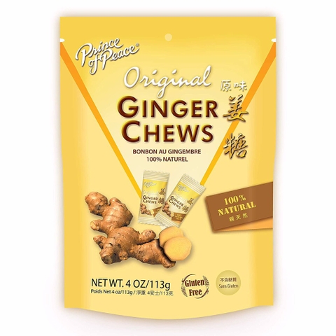 PRINCE OF PEACE - ORIGINAL GINGER CHEWS (KẸO GỪNG DẺO 113G)
