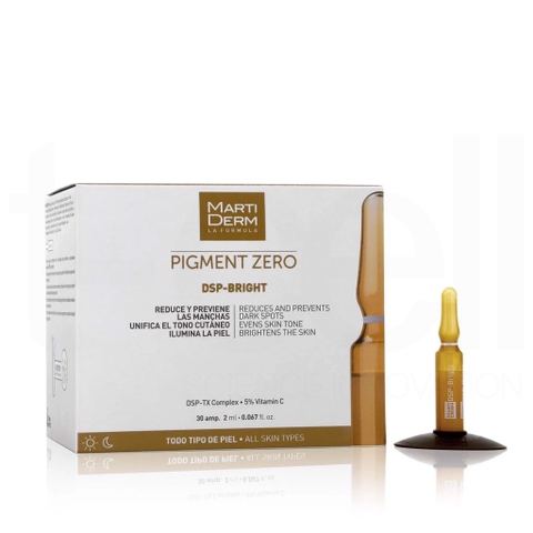 MARTI DERM - PIGMENT ZERO DSP-BRIGHT (SERUM DƯỠNG SÁNG DA, ĐỀU MÀU,GIẢM ĐỐM SẮC TỐ 30x2ml)