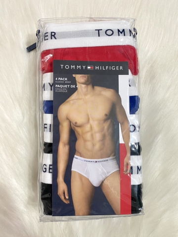 TOMMY HILFIGER - PAQUET DE 4 (SET 4 Quần Lót Tam Giác Nam L)