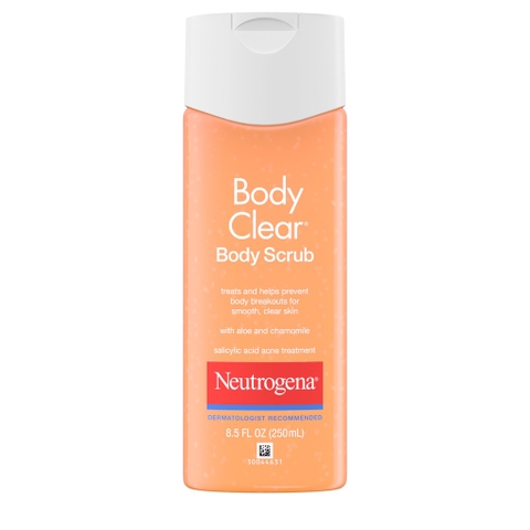 NEUTROGENA - BODY CLEAR BODY SCRUB (SỮA TẮM TẨY TẾ BÀO CHẾT TRỊ MỤN LƯNG 250ml)