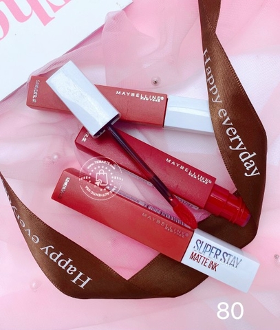 MAYBELLINE - SUPER STAY MATTE INK (SON LÌ 80 ĐỎ HỒNG ĐẤT)