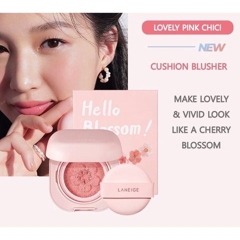 LANEIGE - HELLO BLOSSOM CUSHION BLUSHER (PHẦN NƯỚC CHERRY BLOSSOM 5G)