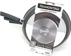 TRAMONTINA - GOURMET SELECTION (SET 3 CHẢO 20,3cm - 25,4cm - 30,4cm ĐEN)