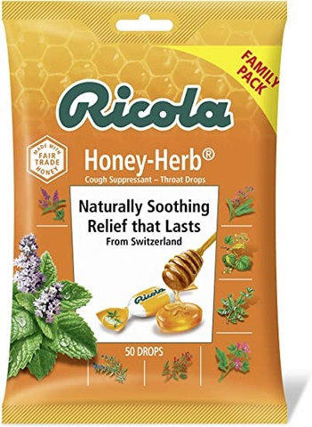 RICOLA - HONEY-HERB COUGH SUPPRESSANT - THROAT DROPS