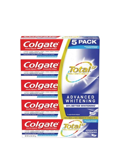 COLGATE - TOTAL ADVANCED WHITENING (SET 5 KEM ĐÁNH RĂNG TRẮNG RĂNG)