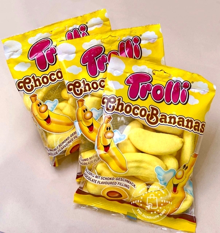TROLLI - CHOCOBANANAS (KẸO DẺO CHUỐI CHOCOLATE 150G)