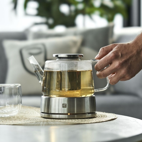 Ấm trà thuỷ tinh kèm đế hâm nóng Zwilling Sorrento