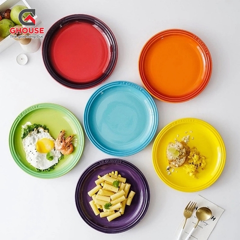 Set 6 đĩa cầu vồng Le Creuset 23cm