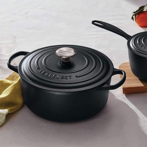 Nồi gang Le Creuset Brater Rund Evo 20cm Schwarz Matt màu đen