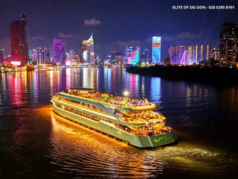 Mua vé Buffet tối du thuyền sông Sài Gòn, du thuyền Elite of Sai Gon