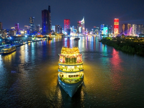 Ăn tối Du thuyền sông Sài gòn - Du thuyền 5 sao