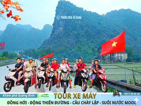 Tour xe máy khám phá Quảng Bình, động Thiên Đường