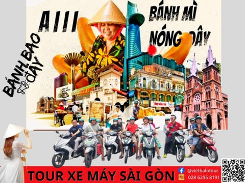 Tour xe máy, tour ghép đoàn tại Tp.HCM