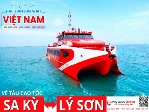 Vé tàu cao tốc Sa Kỳ Lý Sơn