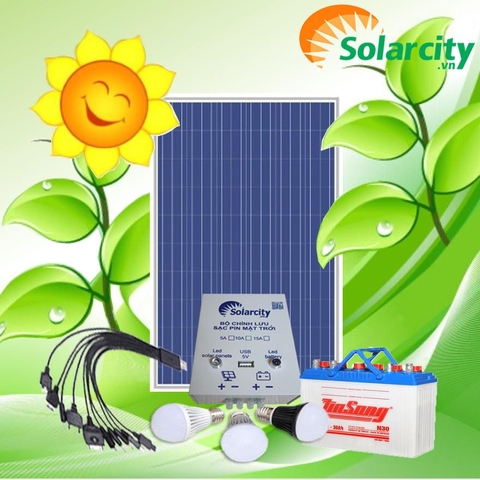 Hệ thống phát điện mặt trời mini 12V công suất 10W