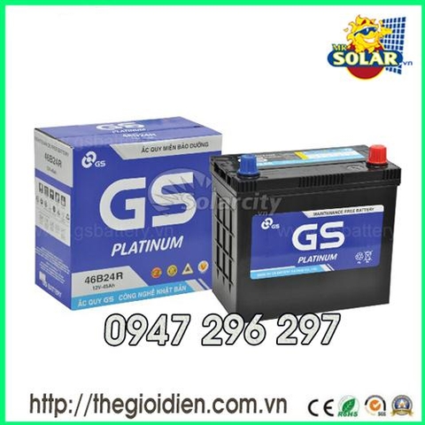 Ắc quy ô tô GS khô 12v-45Ah (MF46B24)