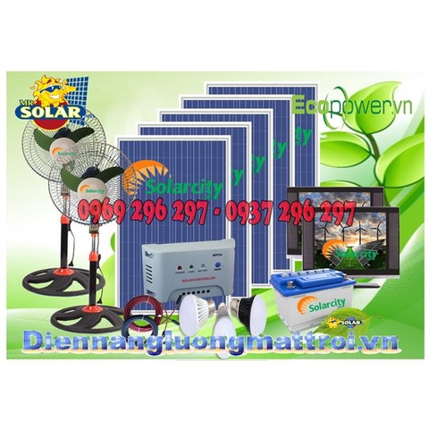 Hệ thống phát điện mặt trời mini 12V công suất 500W