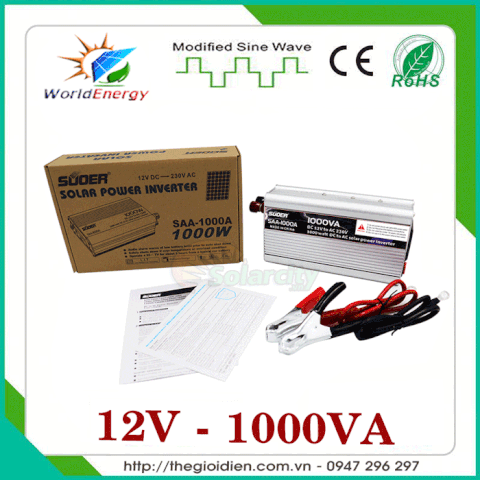 Inverter kích điện 12V-1000VA Suoer