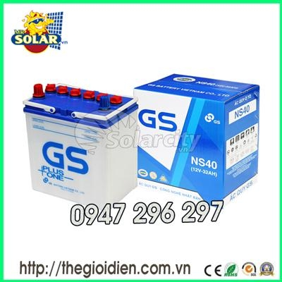 Ắc quy ô tô GS nước 12v-32Ah (NS40)