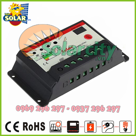 Điều Khiển Sạc Năng Lượng Mặt Trời PWM 30A