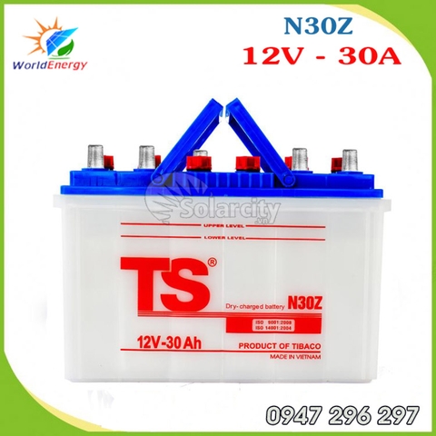 ẮC QUY TIA SÁNG NƯỚC 12V-30AH (N30Z)