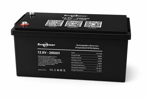 Pin Lithium Ecopower 12V 200Ah LiFePO4 | Giá Rẻ, Bền Lâu