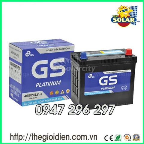 Ắc quy ô tô GS khô 12v-45Ah (MF46B24LS)