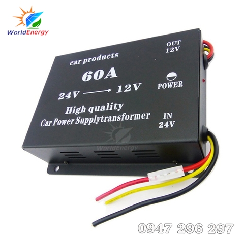 Bộ đổi nguồn DC 24V xuống 12V - 60A