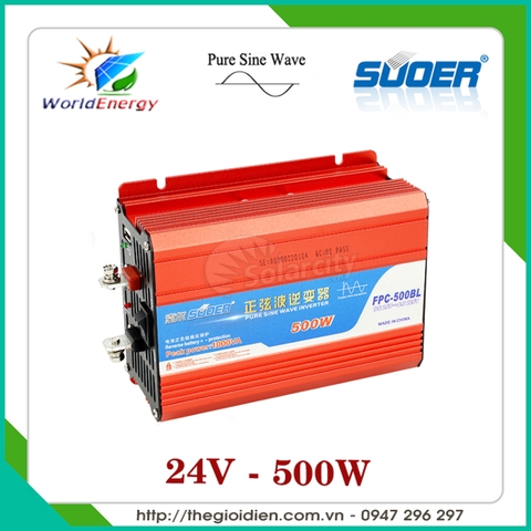 Inverter sin chuẩn Suoer 500W - 24V