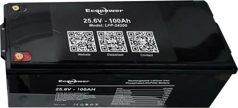 Pin Lithium Ecopower 24V 100Ah LiFePO4 | Giá Tốt, Bền Lâu
