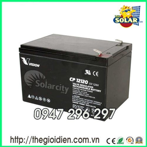 ẮC QUY VISION 12V-12AH (CP12120) dùng cho UPS, lưu điện ..