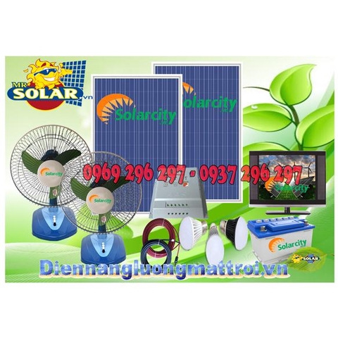 Hệ thống phát điện mặt trời mini 12V công suất 240W