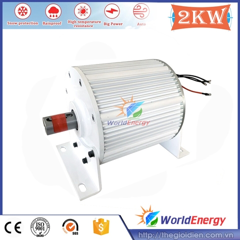 Motor máy phát điện gió 2KW