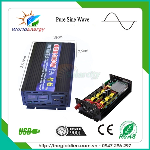 Inverter sin chuẩn 3000W - 24V