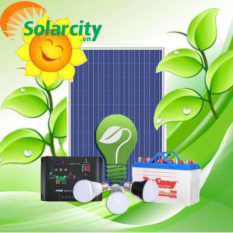 Hệ thống phát điện mặt trời mini 12V công suất 80W