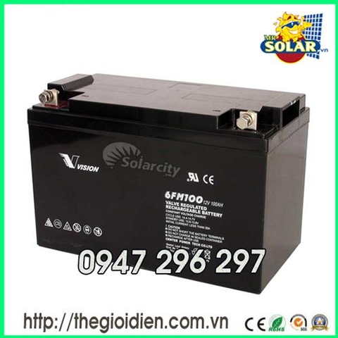 ẮC QUY VISION 12V-100AH (6FM100E-X)